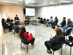 Reunião de nivelamento entre a Prefeitura de Belém, Ministério Público e Ciclus Amazônia para apresentação das medidas tomadas na gestão dos resíduos sólidos da capital paraense.